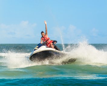 Jet skiing