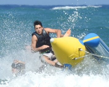 Jet skiing