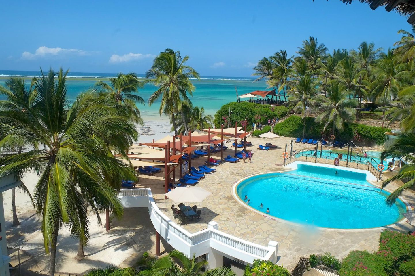 Views of Mombasa Beach from the comfort of the resort